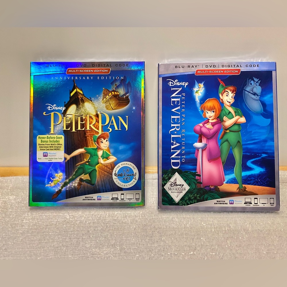Bring home Peter Pan’s 2 Movies with a new Walt Disney signature